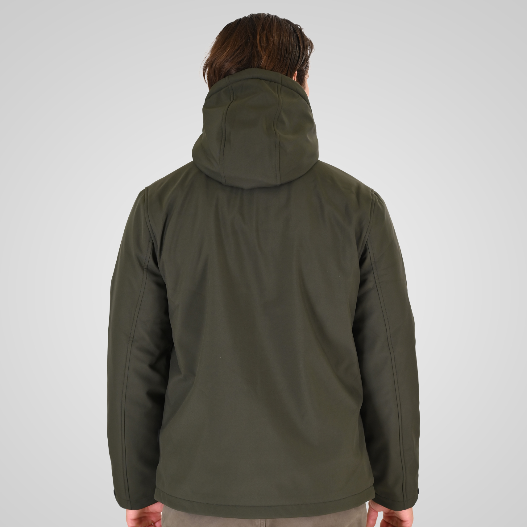 262RJK-2091B JACKETS WITH BLACK SHERPA INSIDE OLIVE GREEN - Image 4