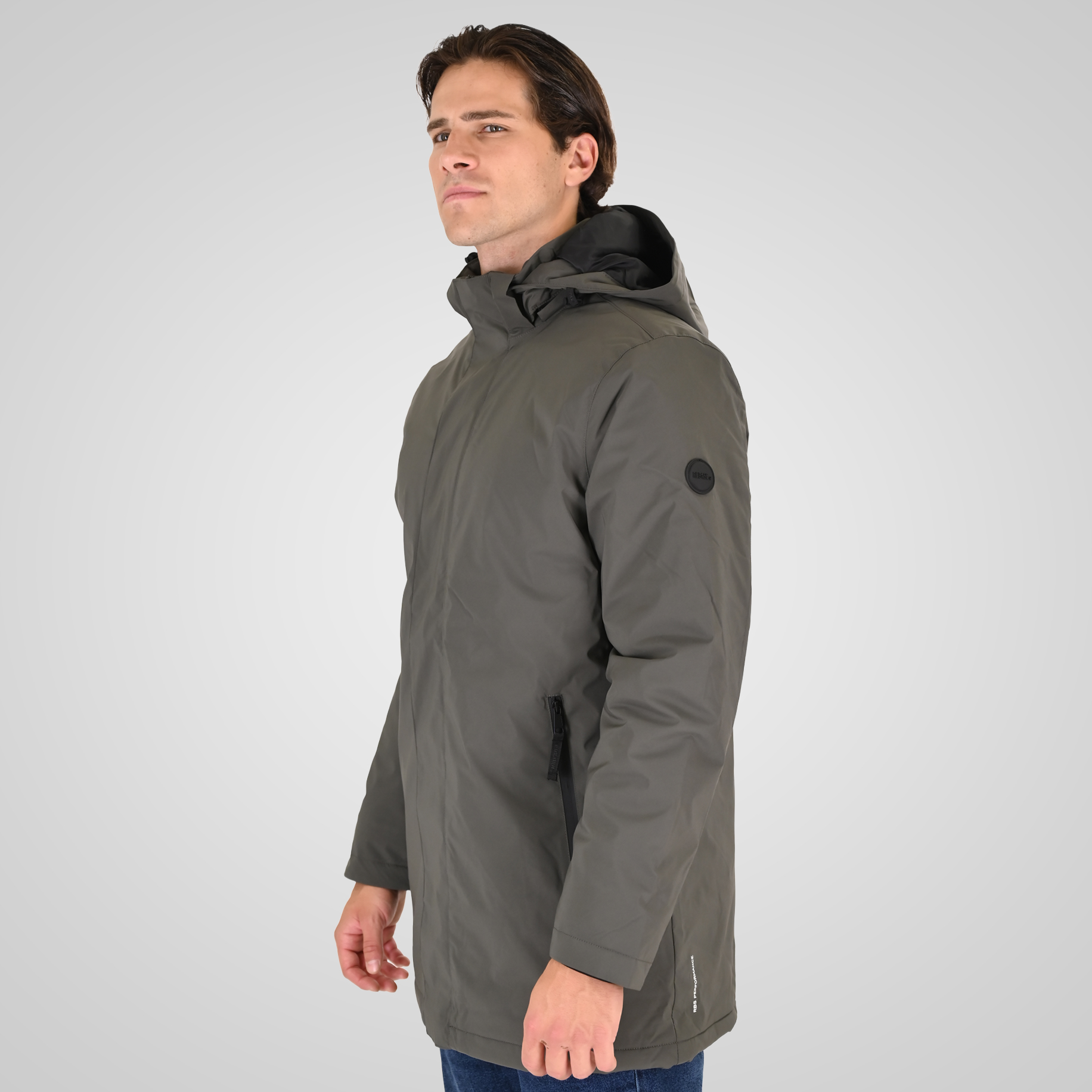 262RJK-2096 JACKETS LONG LENGHT GREY GREEN - Image 3