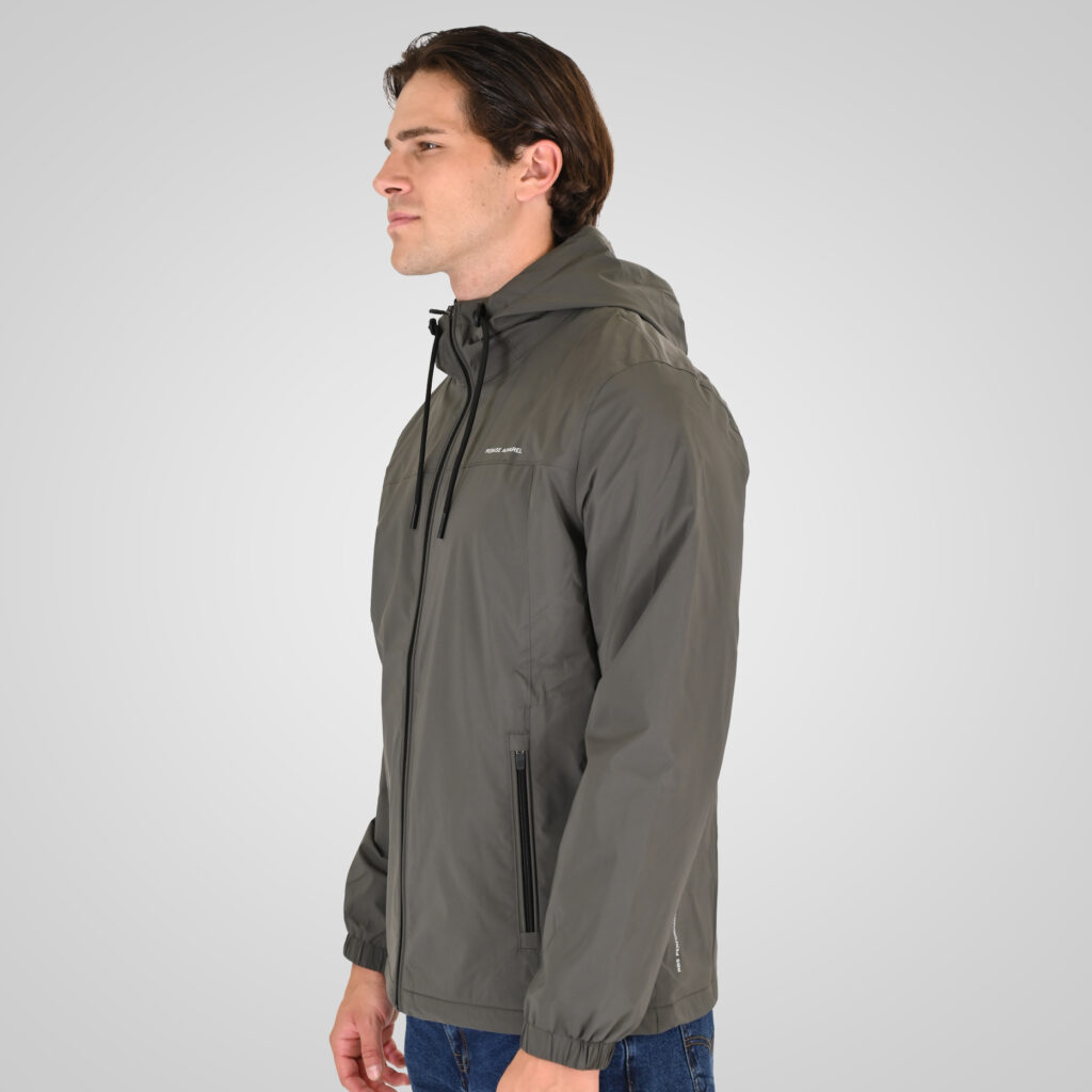 262RJK-2101 JACKETS WITH FLEECE INSIDE GREY GREEN