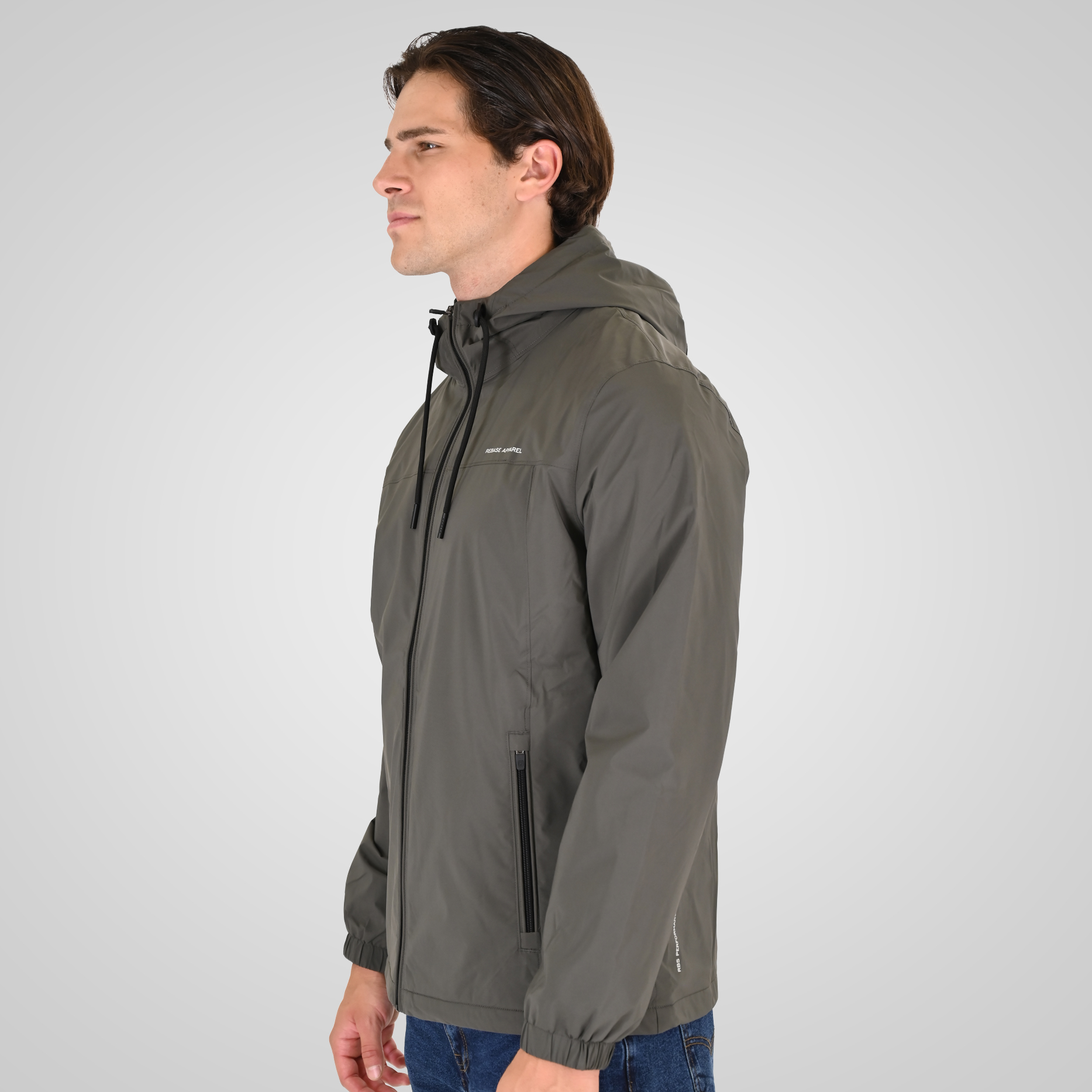 262RJK-2101 JACKETS WITH FLEECE INSIDE GREY GREEN - Image 3