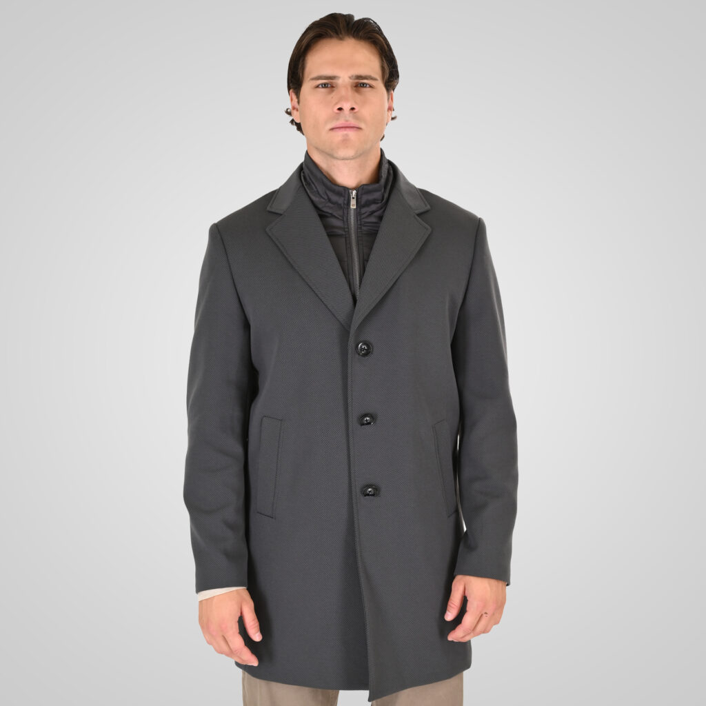262RJK-2107 COATS LONG ANTHRACITE MELANGE