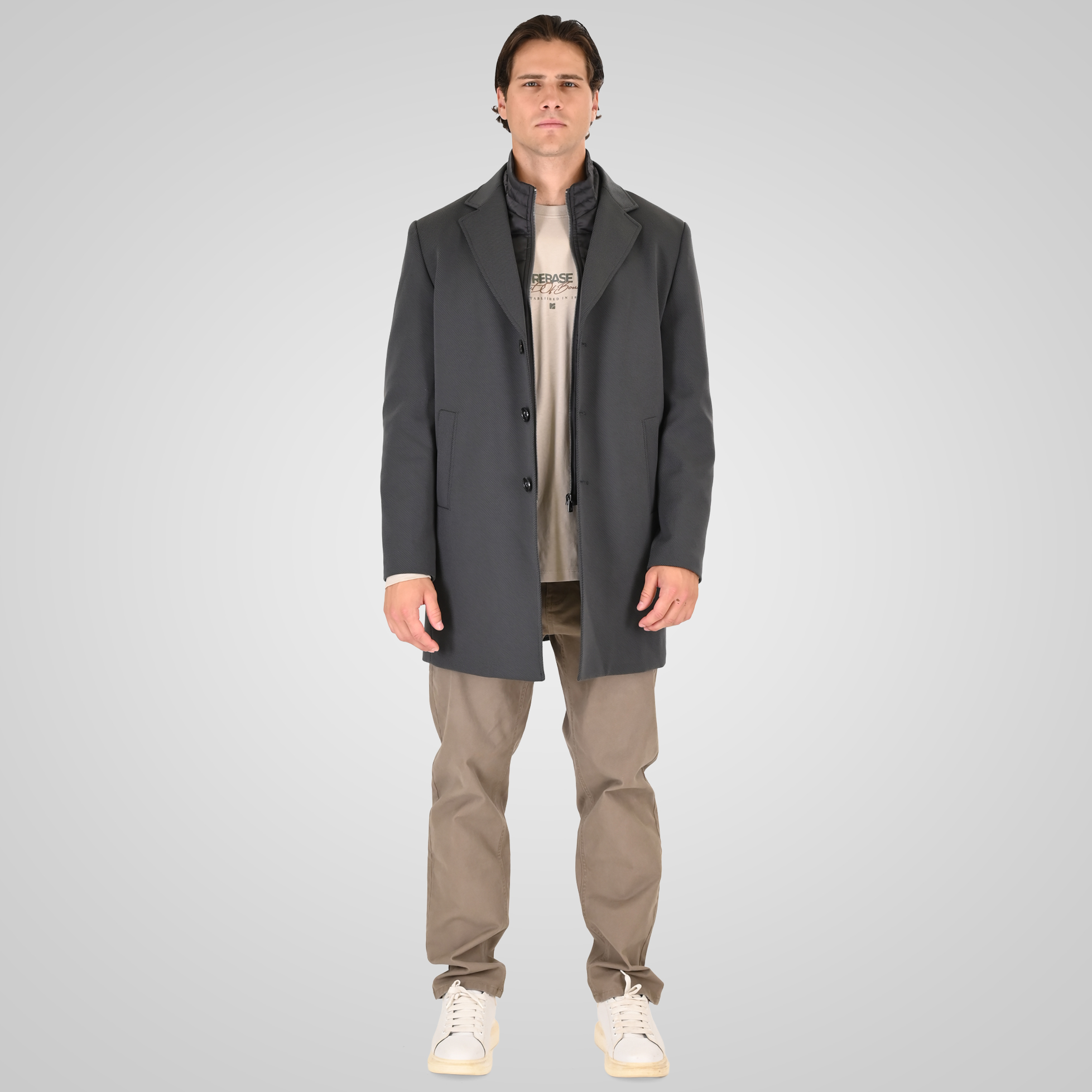 262RJK-2107 COATS LONG ANTHRACITE MELANGE - Image 2