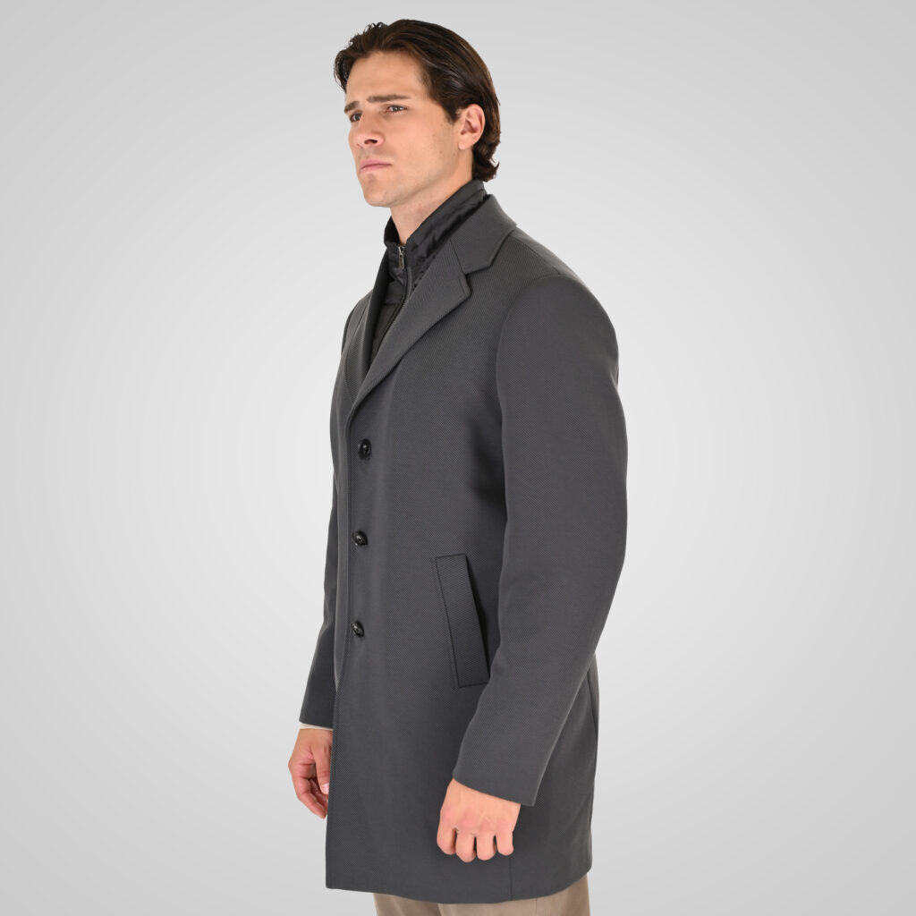 262RJK-2107 COATS LONG ANTHRACITE MELANGE