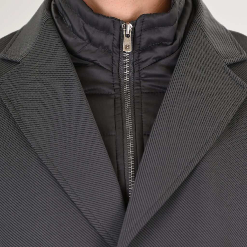 262RJK-2107 COATS LONG ANTHRACITE MELANGE