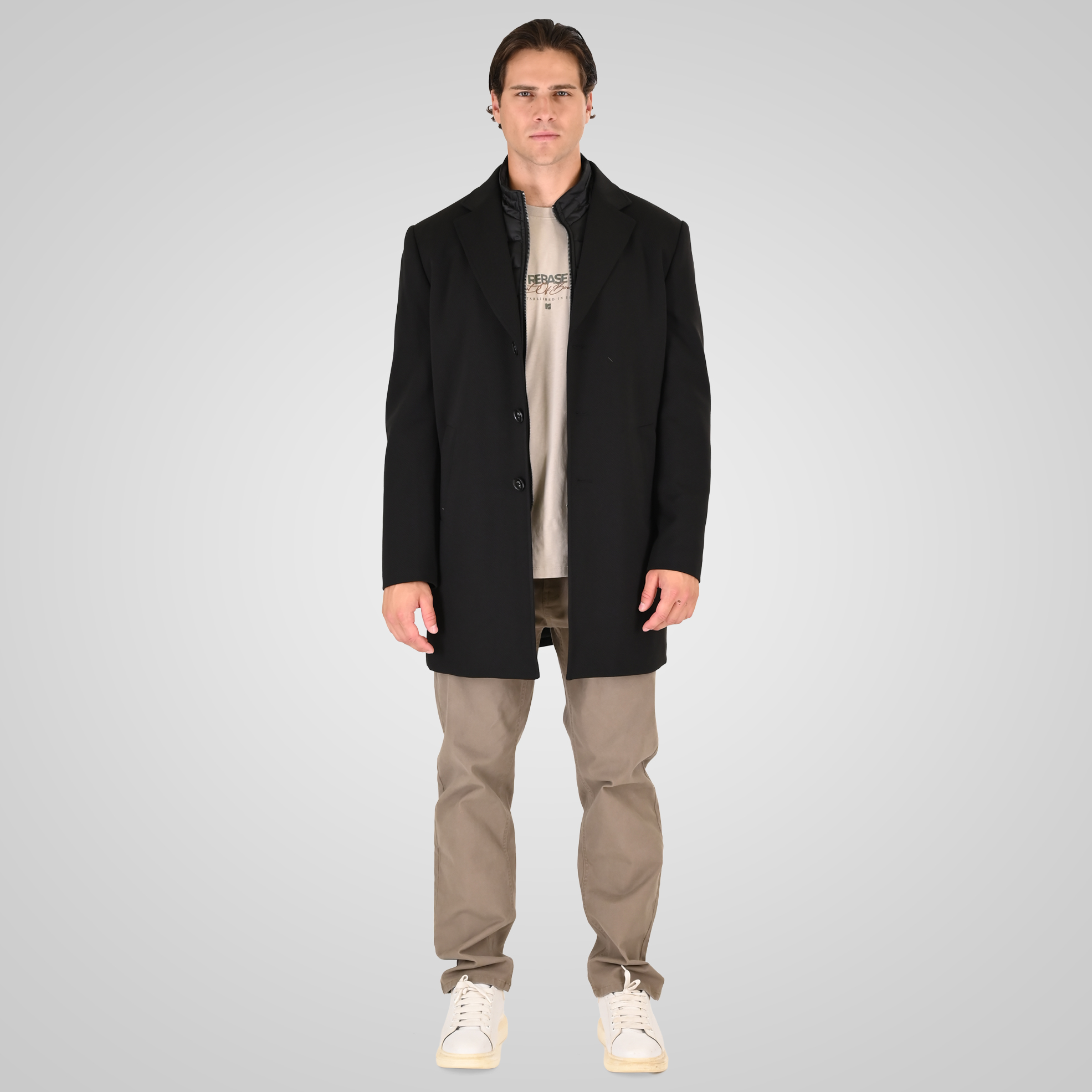 262RJK-2107 COATS LONG BLACK - Image 2