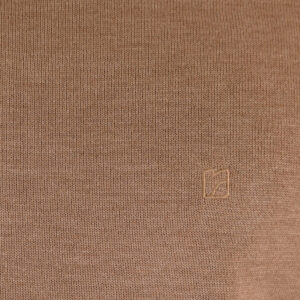 262RKNIT-8050 KNITS CREWNECK WITH DENSE EMBROIDERY CIGAR MELANGE - Image 5