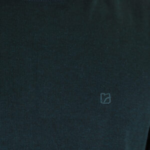262RKNIT-8050 KNITS CREWNECK WITH DENSE EMBROIDERY DK TEAL MELANGE - Image 5