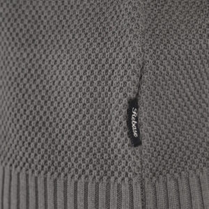 262RKNIT-8050 KNITS CREWNECK WITH DENSE EMBROIDERY KHAKI MELANGE - Image 5