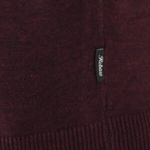 262RKNIT-8051 KNITS ROLL NECK BORDEAUX MELANGE - Image 5