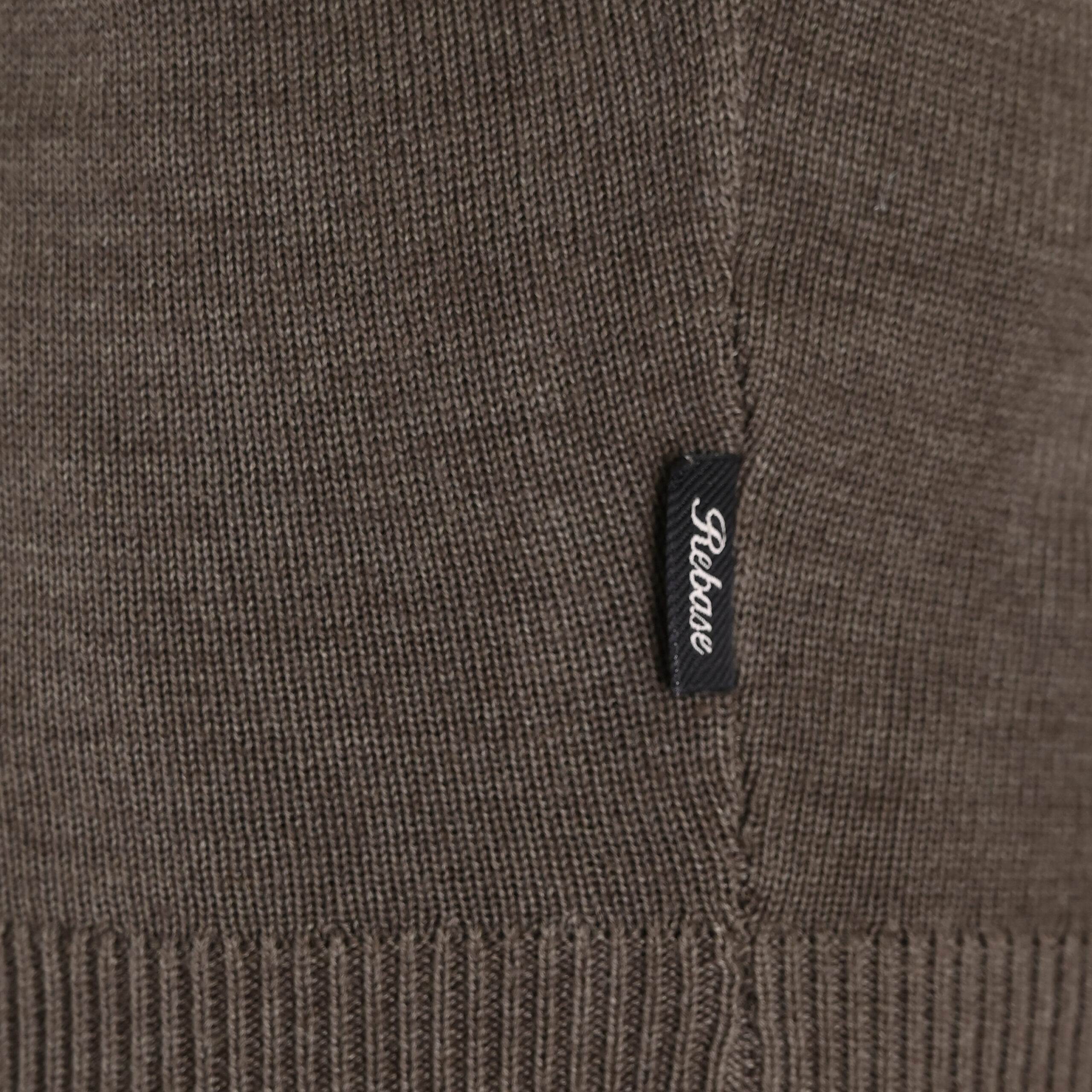 262RKNIT-8051 KNITS ROLL NECK KHAKI MELANGE - Image 5