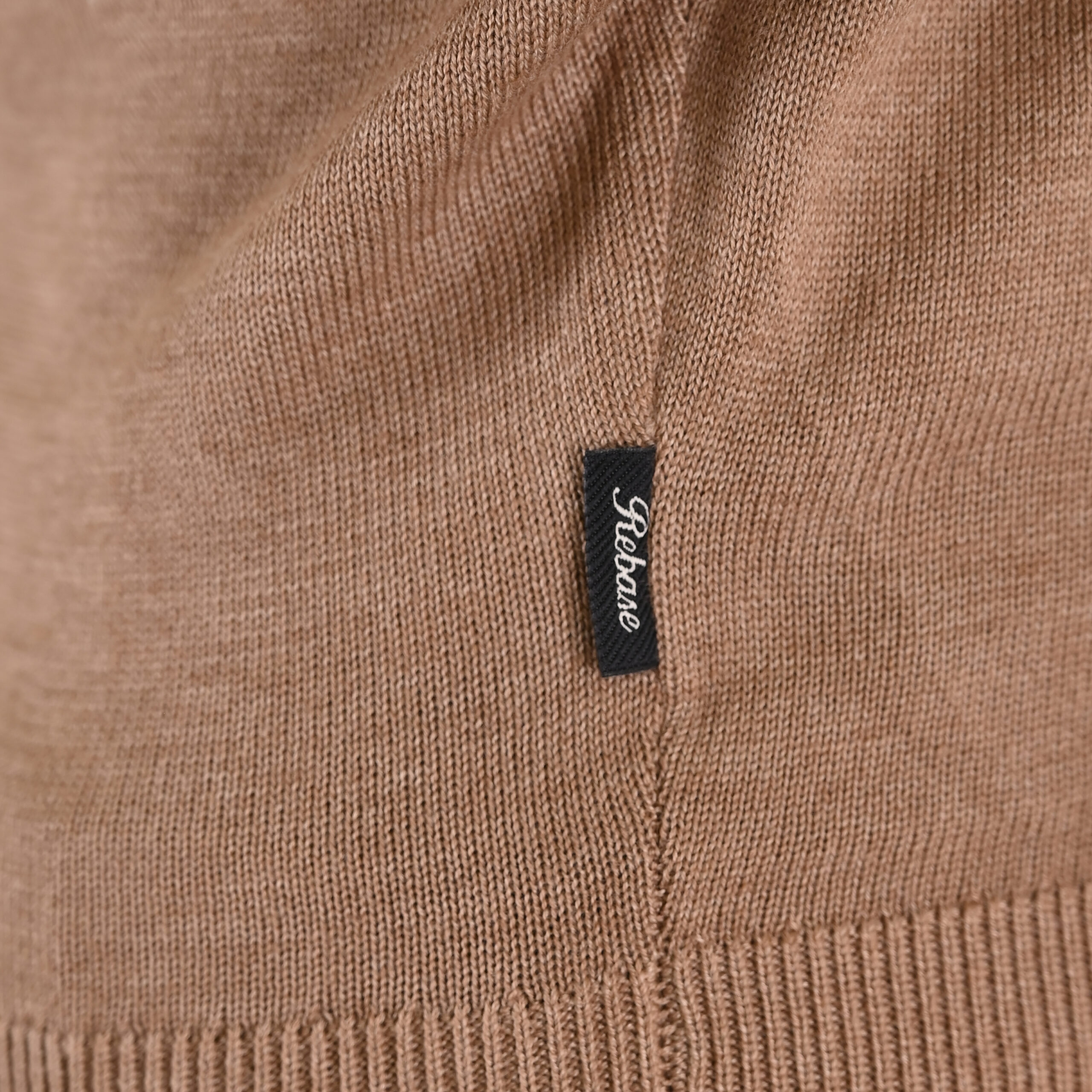 262RKNIT-8051 KNITS ROLL NECK MD BEIGE MELANGE - Image 5