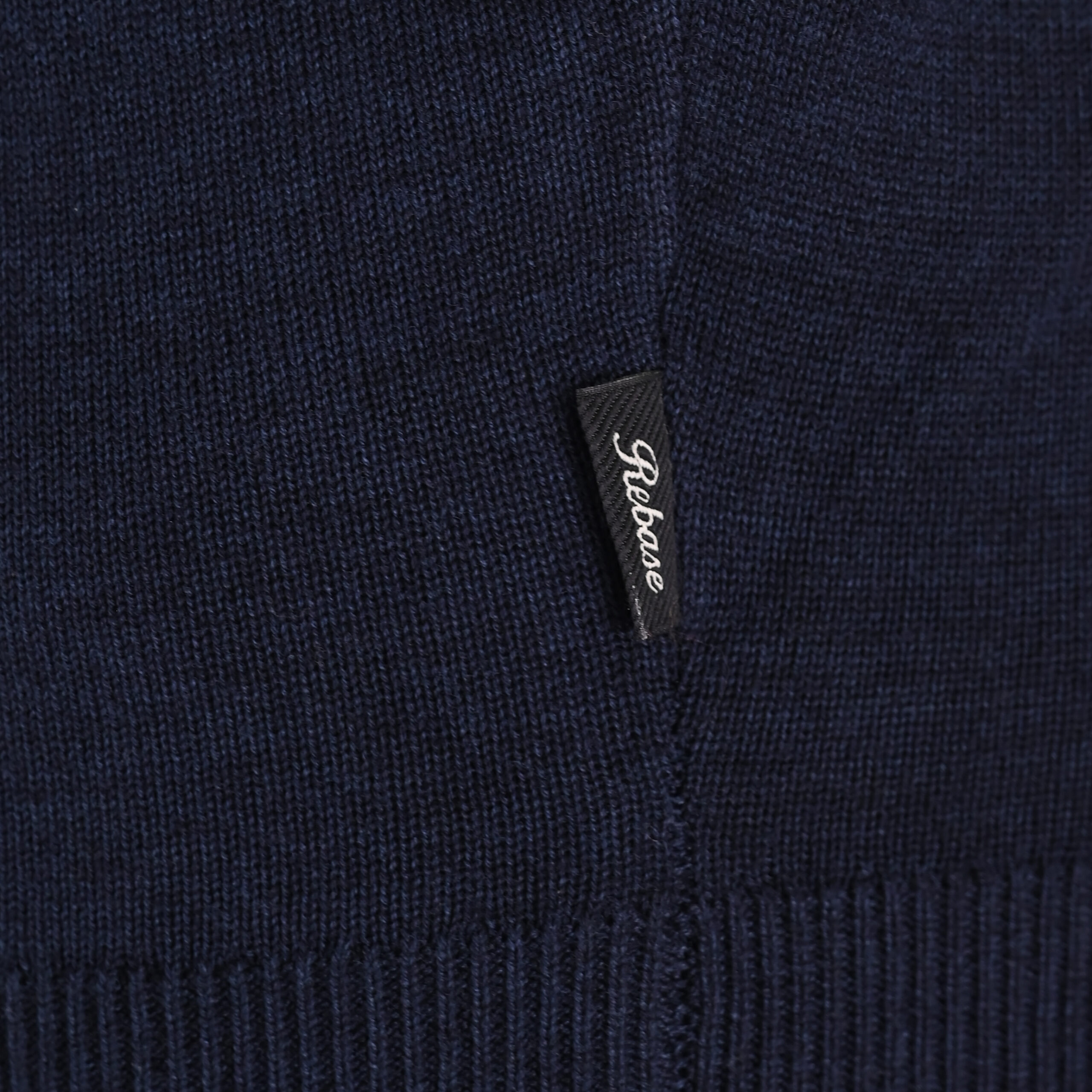 262RKNIT-8051 KNITS ROLL NECK NAVY MELANGE - Image 5