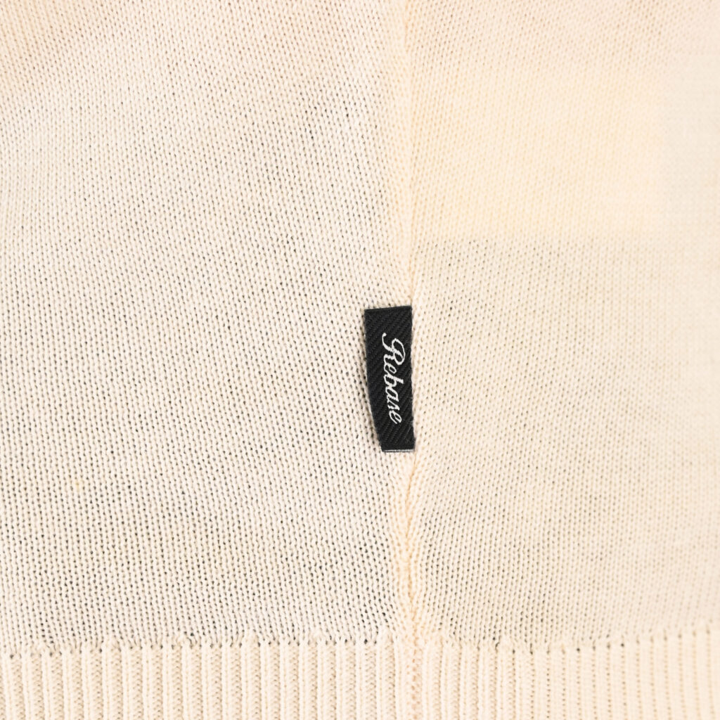 262RKNIT-8051 KNITS ROLL NECK OFF WHITE MELANGE