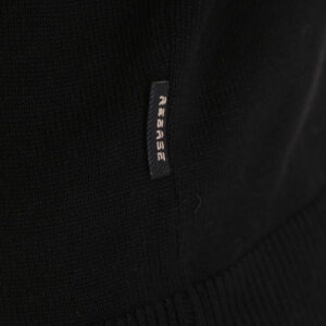 262RKNIT-8052 KNITS HALF-ZIP WITH DENSE EMBROIDERY BLACK - Image 6