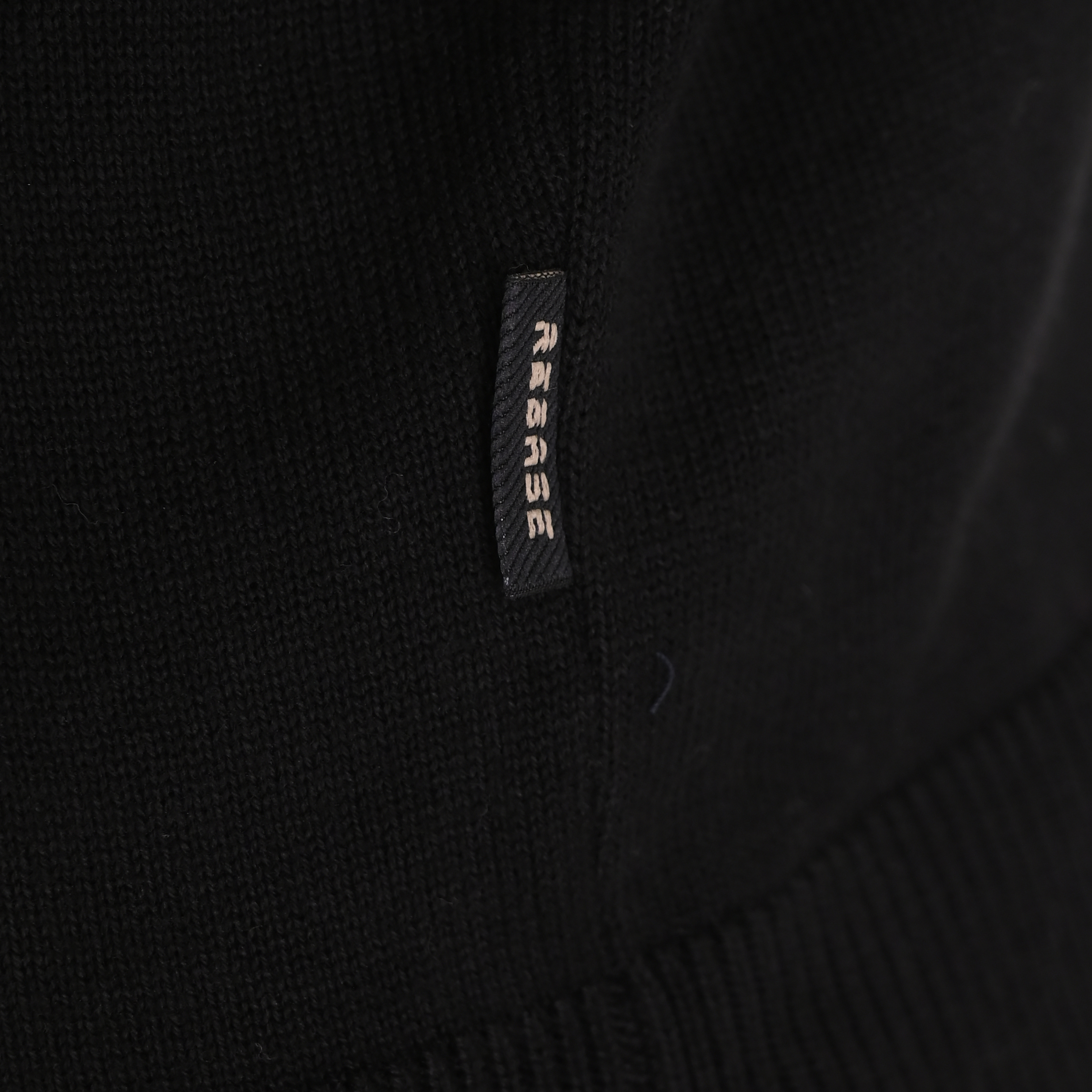 262RKNIT-8052 KNITS HALF-ZIP WITH DENSE EMBROIDERY BLACK - Image 6