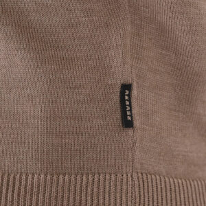 262RKNIT-8052 KNITS HALF-ZIP WITH DENSE EMBROIDERY CIGAR MELANGE - Image 6