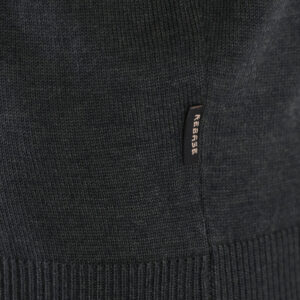 262RKNIT-8052 KNITS HALF-ZIP WITH DENSE EMBROIDERY FOREST GREEN MELANGE - Image 6