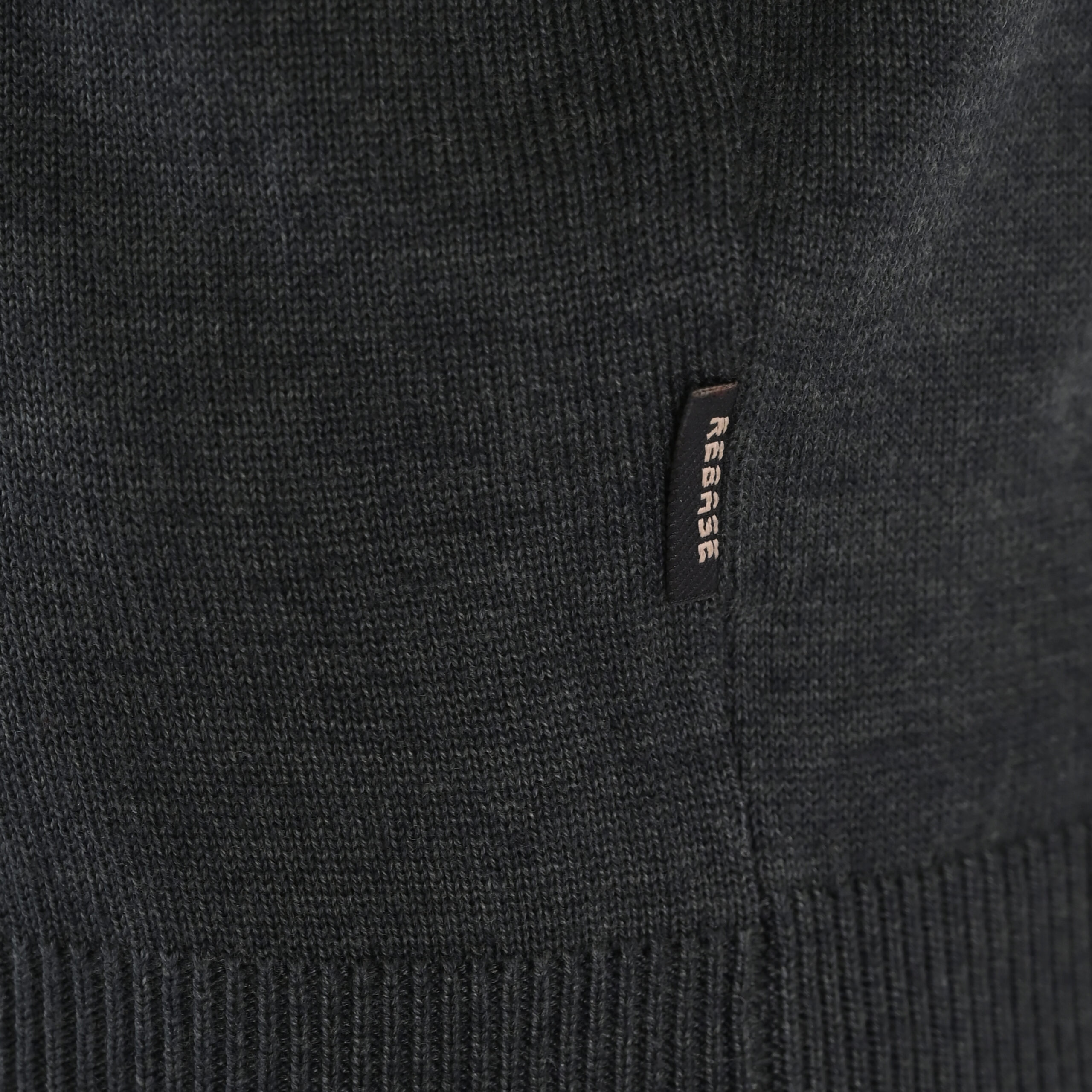 262RKNIT-8052 KNITS HALF-ZIP WITH DENSE EMBROIDERY FOREST GREEN MELANGE - Image 6