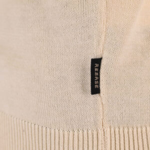 262RKNIT-8052 KNITS HALF-ZIP WITH DENSE EMBROIDERY OFF WHITE MELANGE - Image 6