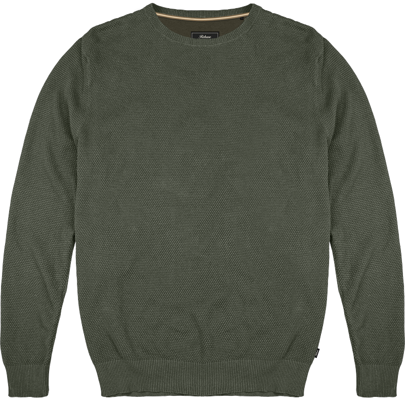 262RKNIT-8053 KNITS CREWNECK (SPECIAL KNITTING) AGAVE GREEN