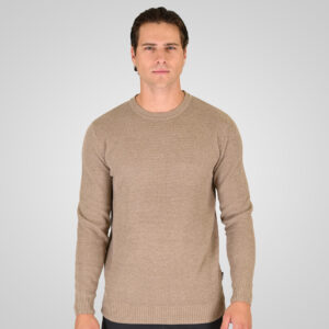 262RKNIT-8053 KNITS CREWNECK (SPECIAL KNITTING) BEIGE MELANGE