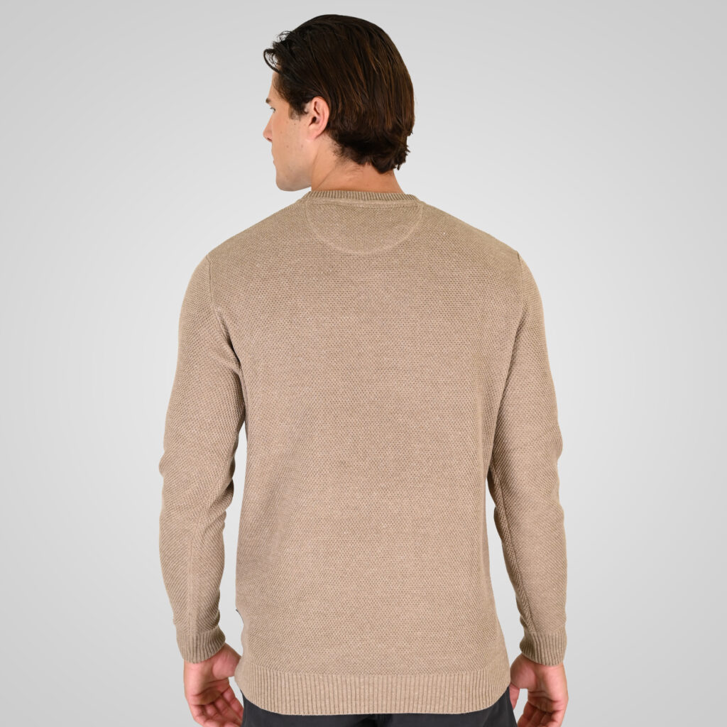 262RKNIT-8053 KNITS CREWNECK (SPECIAL KNITTING) BEIGE MELANGE