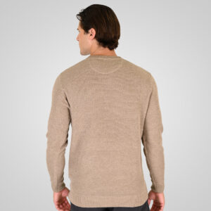 262RKNIT-8053 KNITS CREWNECK (SPECIAL KNITTING) BEIGE MELANGE - Image 4