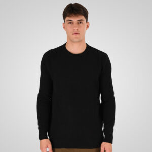 262RKNIT-8053 KNITS CREWNECK (SPECIAL KNITTING) BLACK