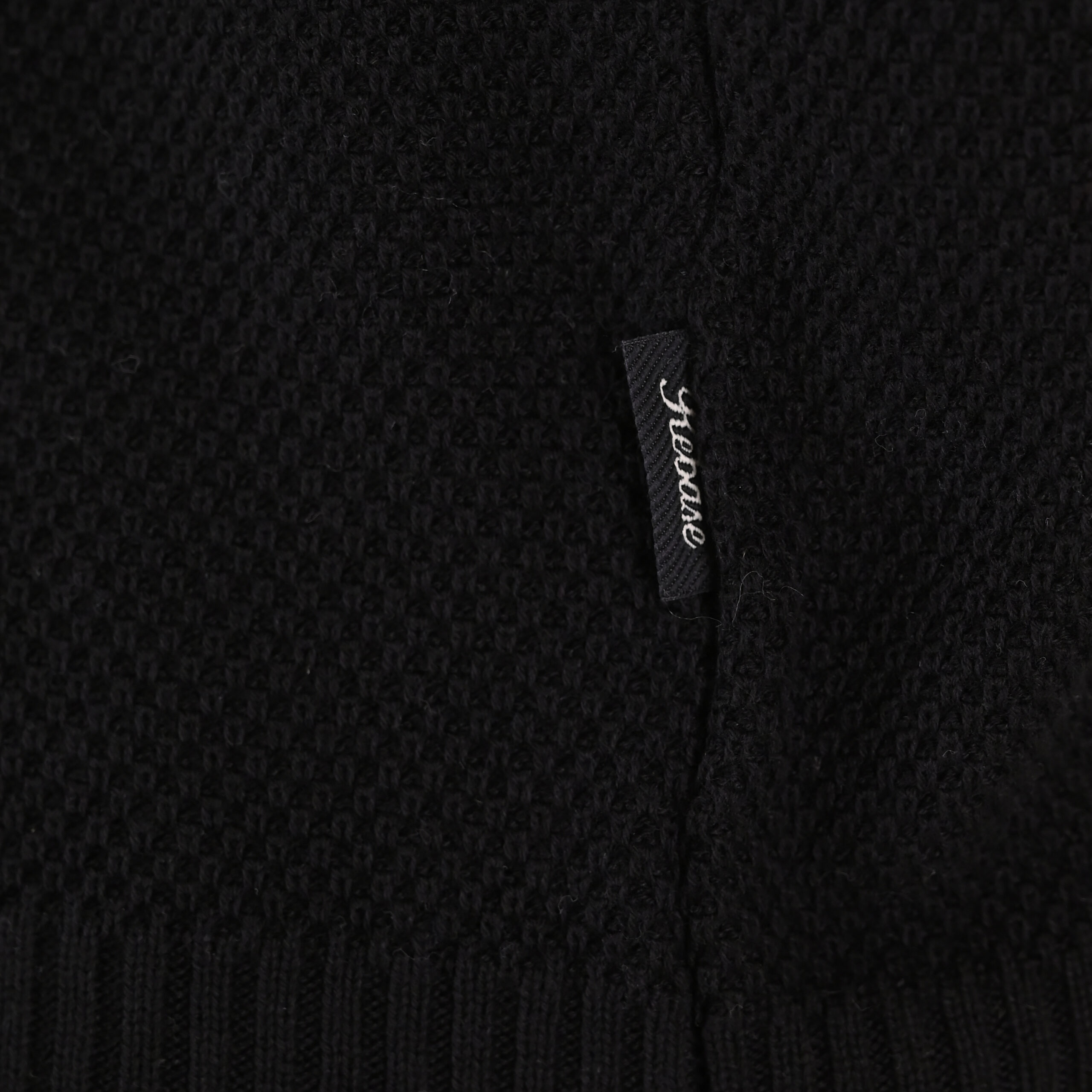 262RKNIT-8053 KNITS CREWNECK (SPECIAL KNITTING) BLACK - Image 5