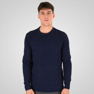 262RKNIT-8053 KNITS CREWNECK (SPECIAL KNITTING) BLUE MARINE