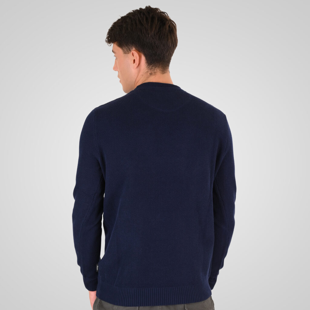 262RKNIT-8053 KNITS CREWNECK (SPECIAL KNITTING) BLUE MARINE