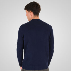 262RKNIT-8053 KNITS CREWNECK (SPECIAL KNITTING) BLUE MARINE - Image 4
