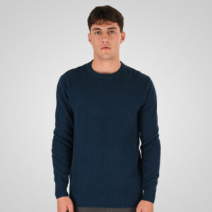 262RKNIT-8053 KNITS CREWNECK (SPECIAL KNITTING) DK PETROL - Image 1