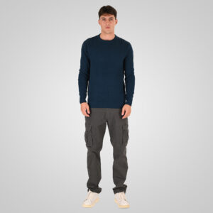 262RKNIT-8053 KNITS CREWNECK (SPECIAL KNITTING) DK PETROL - Image 2