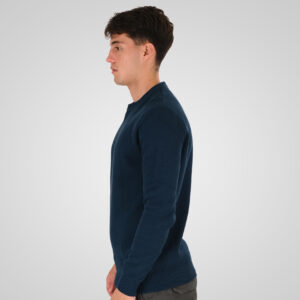 262RKNIT-8053 KNITS CREWNECK (SPECIAL KNITTING) DK PETROL - Image 3