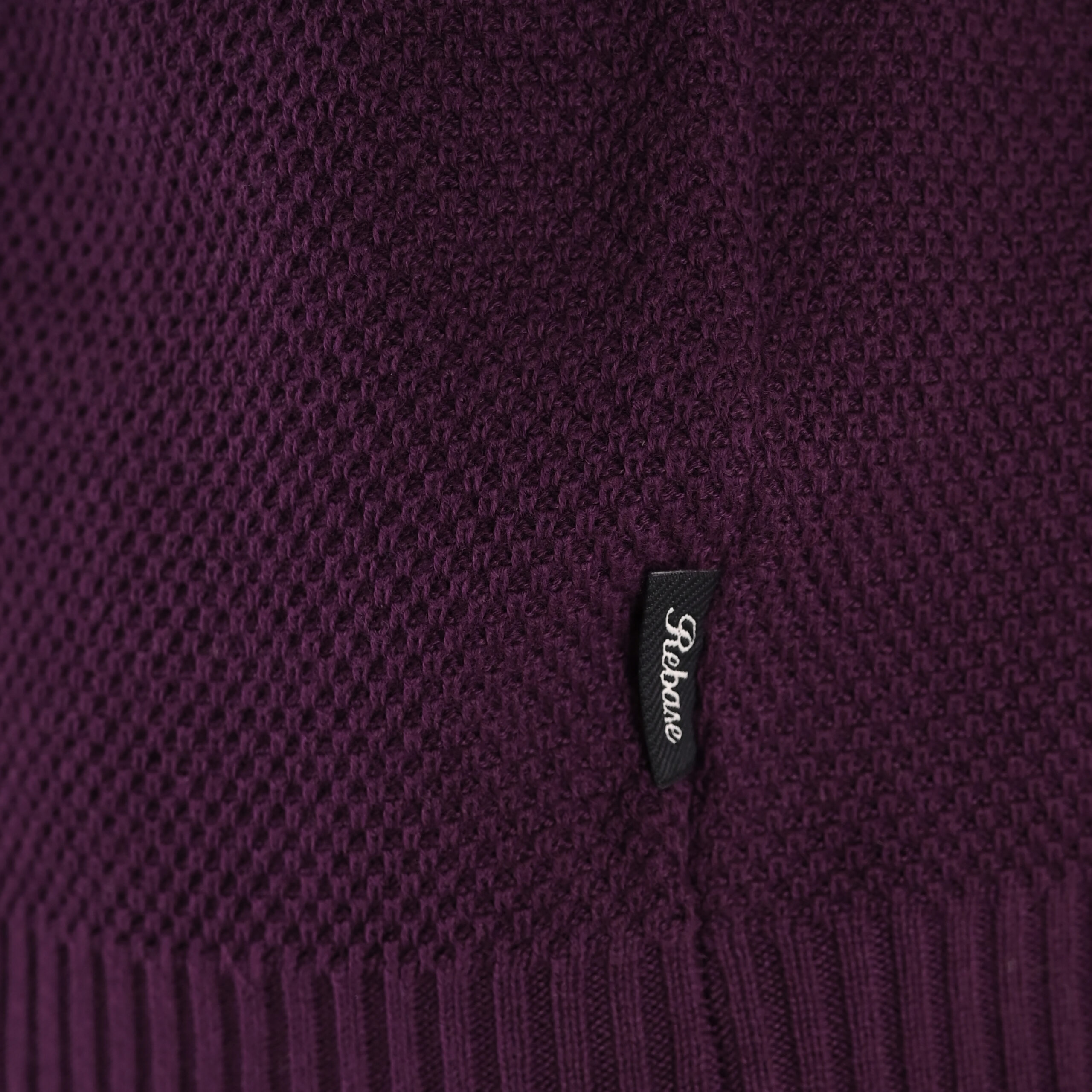 262RKNIT-8053 KNITS CREWNECK (SPECIAL KNITTING) DK RASPBERRY - Image 5
