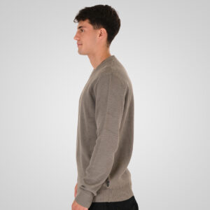 262RKNIT-8053 KNITS CREWNECK (SPECIAL KNITTING) FOG - Image 3