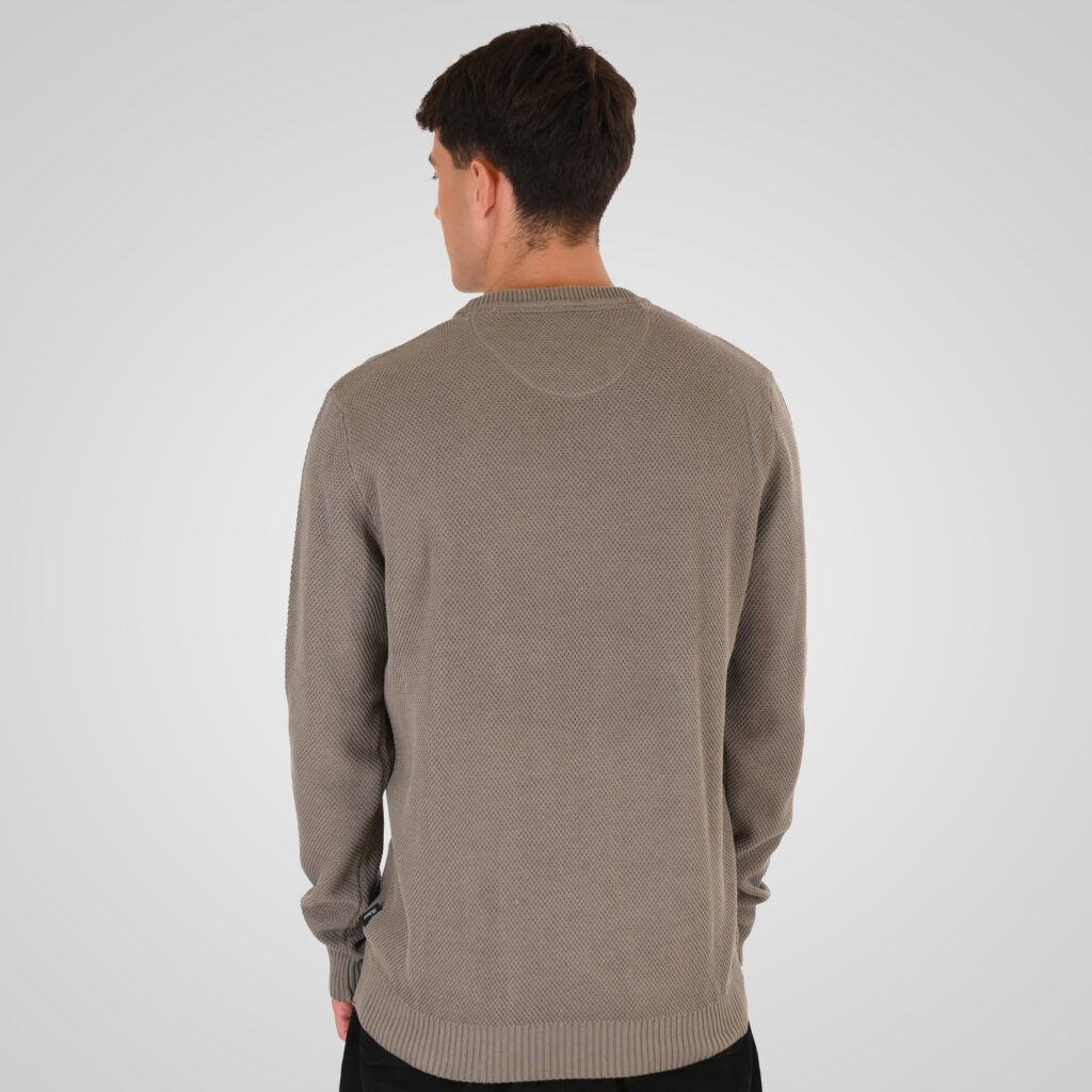 262RKNIT-8053 KNITS CREWNECK (SPECIAL KNITTING) FOG
