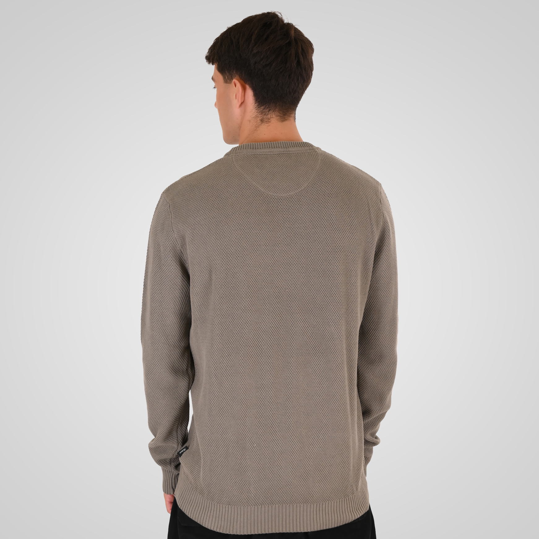 262RKNIT-8053 KNITS CREWNECK (SPECIAL KNITTING) FOG - Image 4