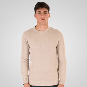 262RKNIT-8053 KNITS CREWNECK (SPECIAL KNITTING) ICE