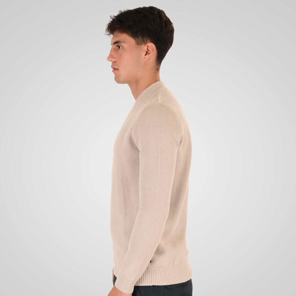 262RKNIT-8053 KNITS CREWNECK (SPECIAL KNITTING) ICE