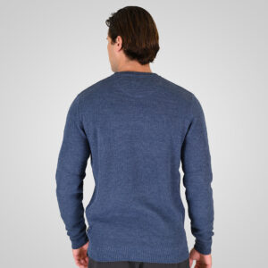 262RKNIT-8053 KNITS CREWNECK (SPECIAL KNITTING) INDIGO - Image 4