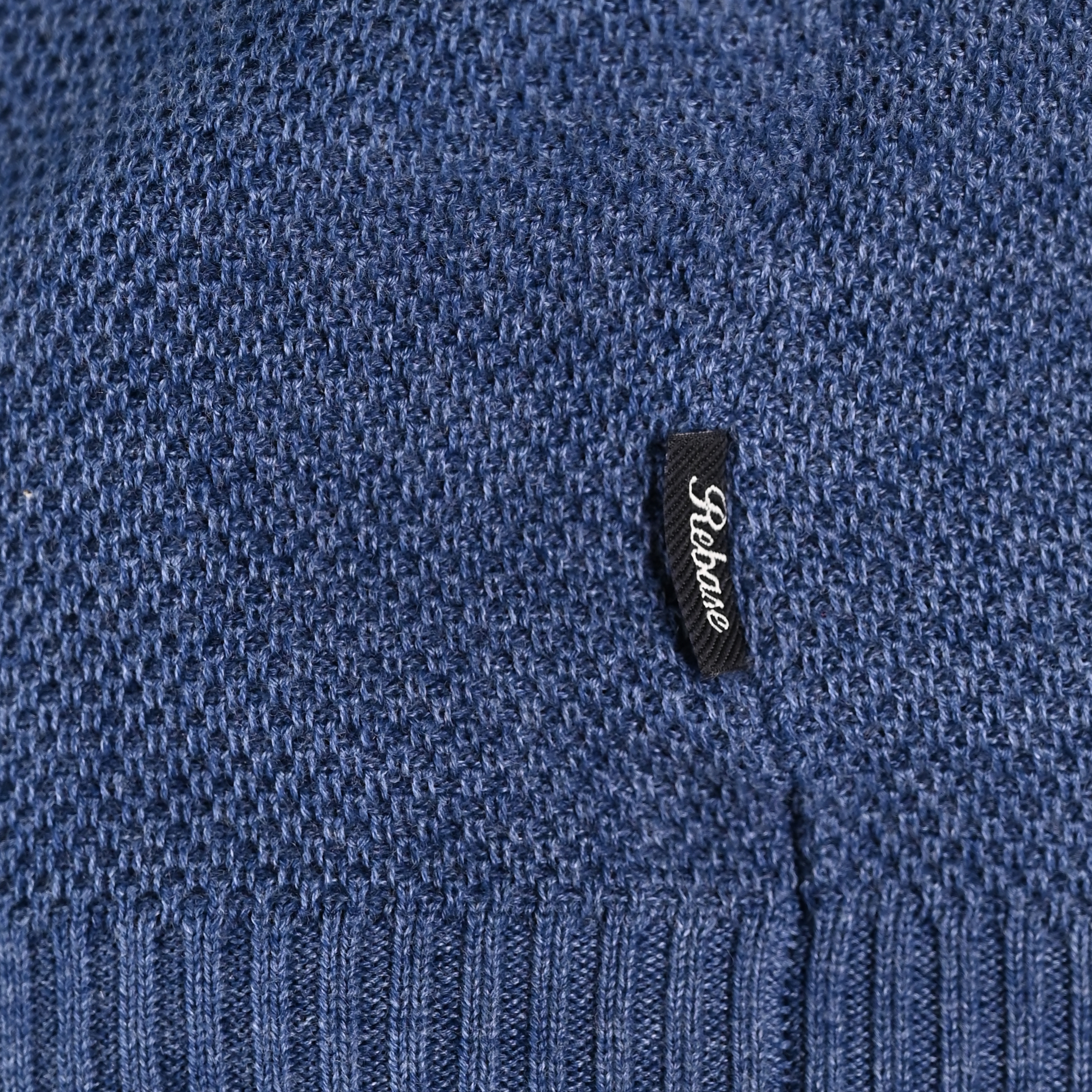 262RKNIT-8053 KNITS CREWNECK (SPECIAL KNITTING) INDIGO - Image 5