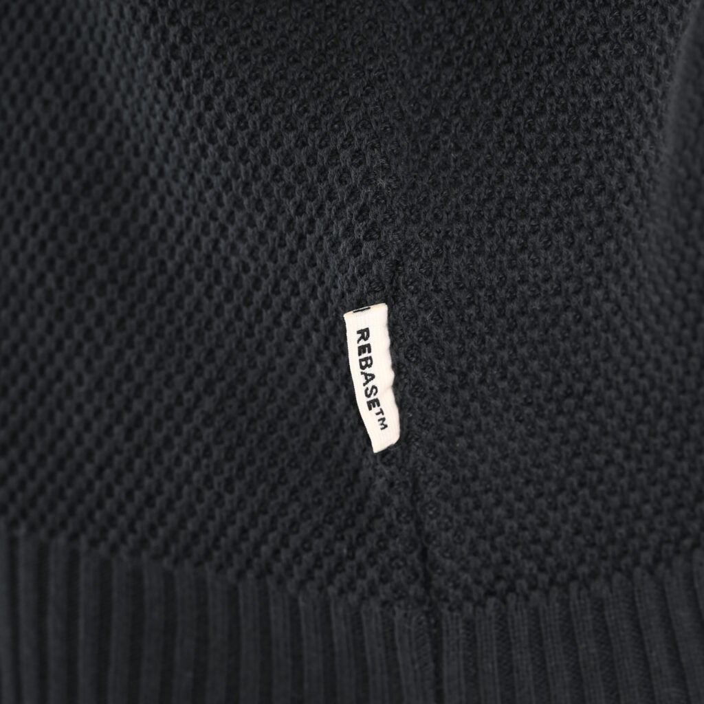 262RKNIT-8054 KNITS HALF-ZIP WITH STAND-UP COLLAR (SPECIAL KNITTING) DEEP FOREST