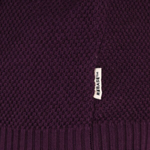 262RKNIT-8054 KNITS HALF-ZIP WITH STAND-UP COLLAR (SPECIAL KNITTING) DK RASPBERRY - Image 6
