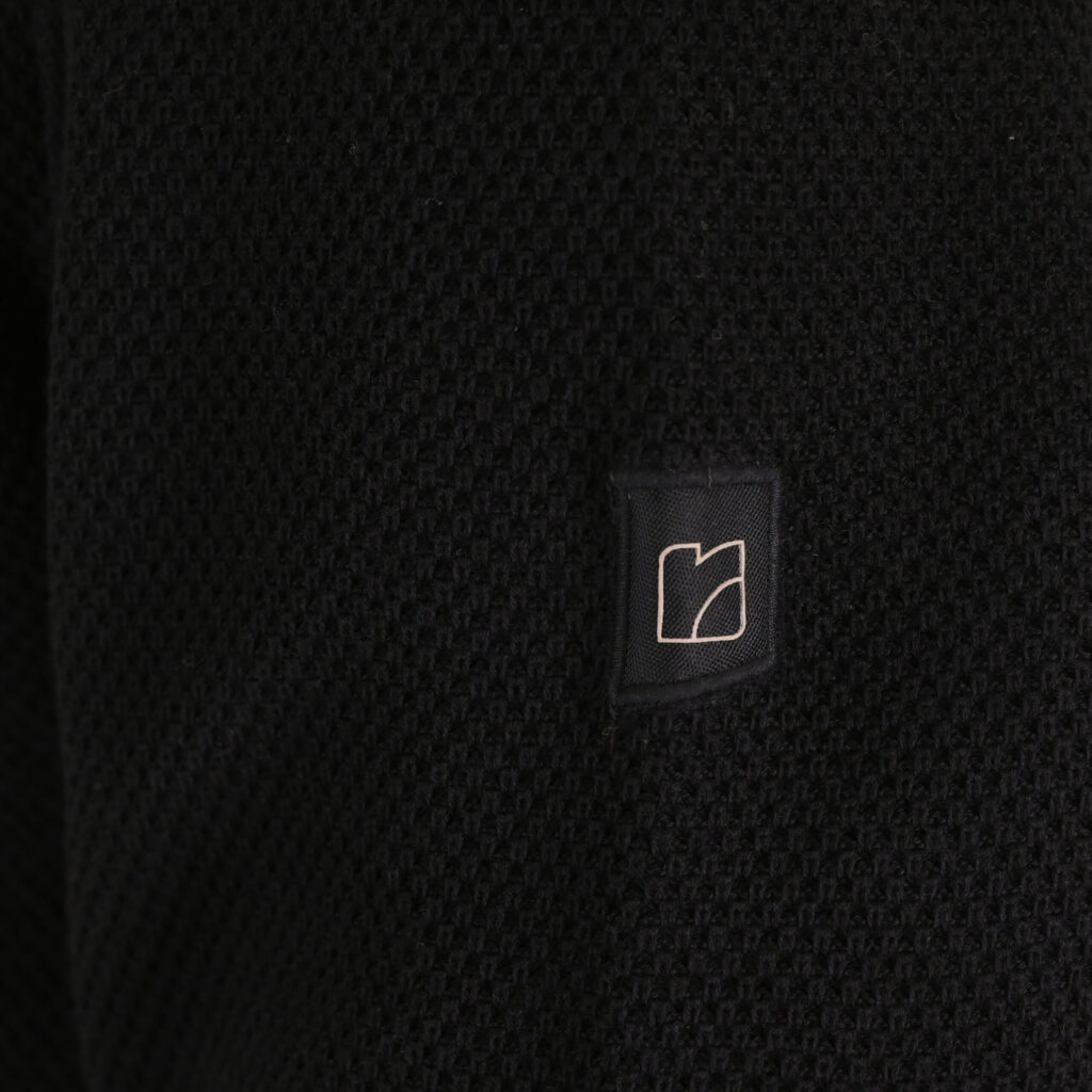 262RKNIT-8055 KNITS FULL-ZIP (SPECIAL KNITTING) BLACK