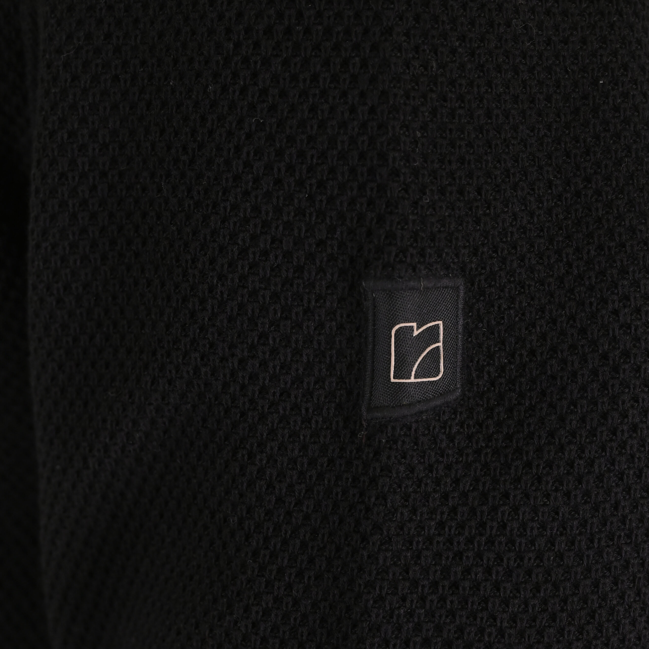 262RKNIT-8055 KNITS FULL-ZIP (SPECIAL KNITTING) BLACK - Image 5