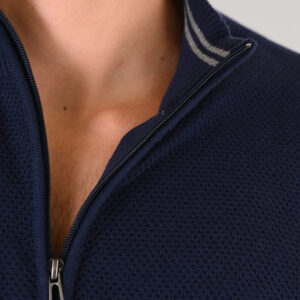 262RKNIT-8055 KNITS FULL-ZIP (SPECIAL KNITTING) BLUE MARINE - Image 6