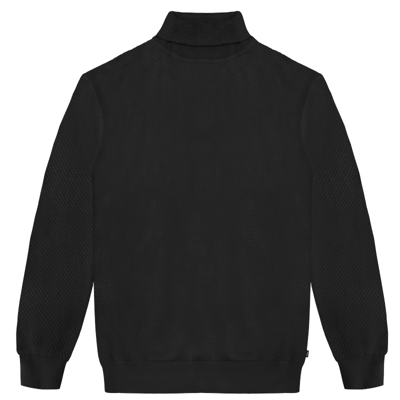 262RKNIT-8082 KNITS ROLL NECK (SPECIAL KNITTING) BLACK