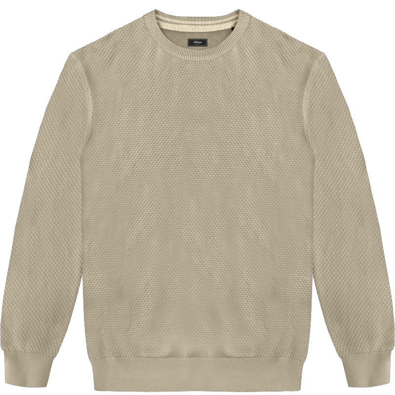 262RKNIT-8084 KNITS CREWNECK (SPECIAL KNITTING) BEIGE